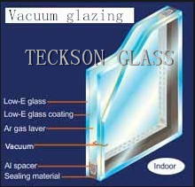 Vacuum glazing glass
